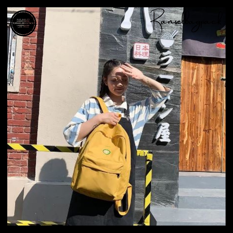 Tas Ransel Wanita - Sekolah Traveling Remaja Model Fashion Korea Terbaru Murah Kekinian Bagus Terbaru Multifungsi Stylish Backpack Bahu Punggung Simple Elegan Casual Premium Premium Cewek