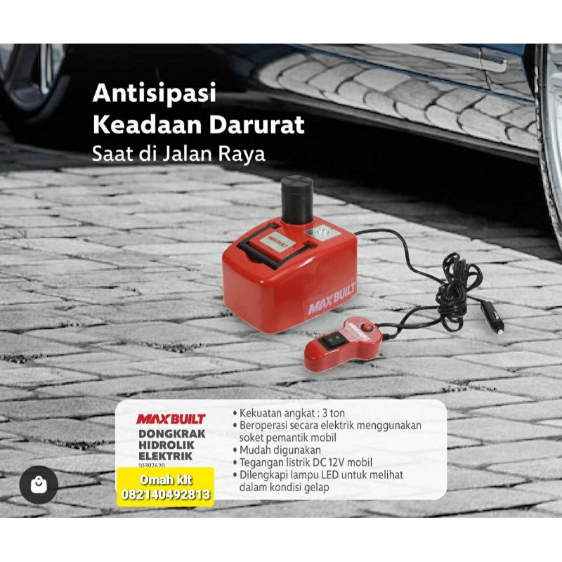 dongkrak elektrik hidrolik dongkrak mobil MAX BUILD 3TON