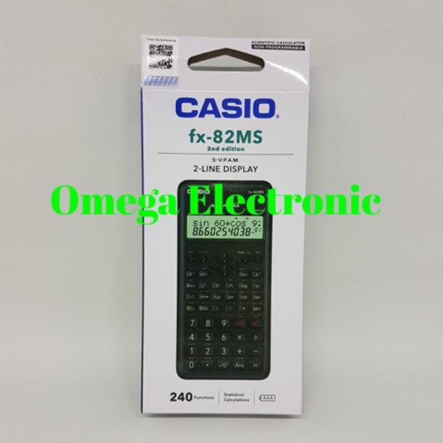 Casio Scientific FX-82MS Calculator Kuliah Kalkulator ilmiah Kuliah Sekolah