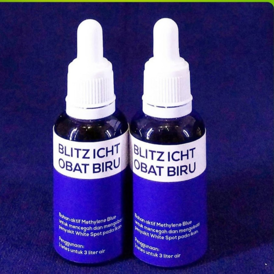 OBAT BIRU IKAN CUPANG / BLITZ ICHT / METHYLENE BLUE 30ML
