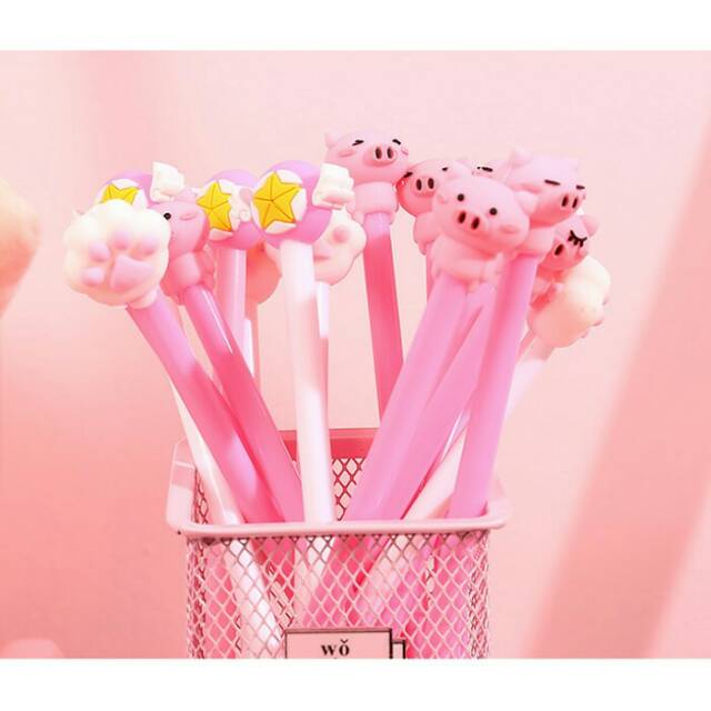 

Pulpen Gel Babi Pink 0.5mm