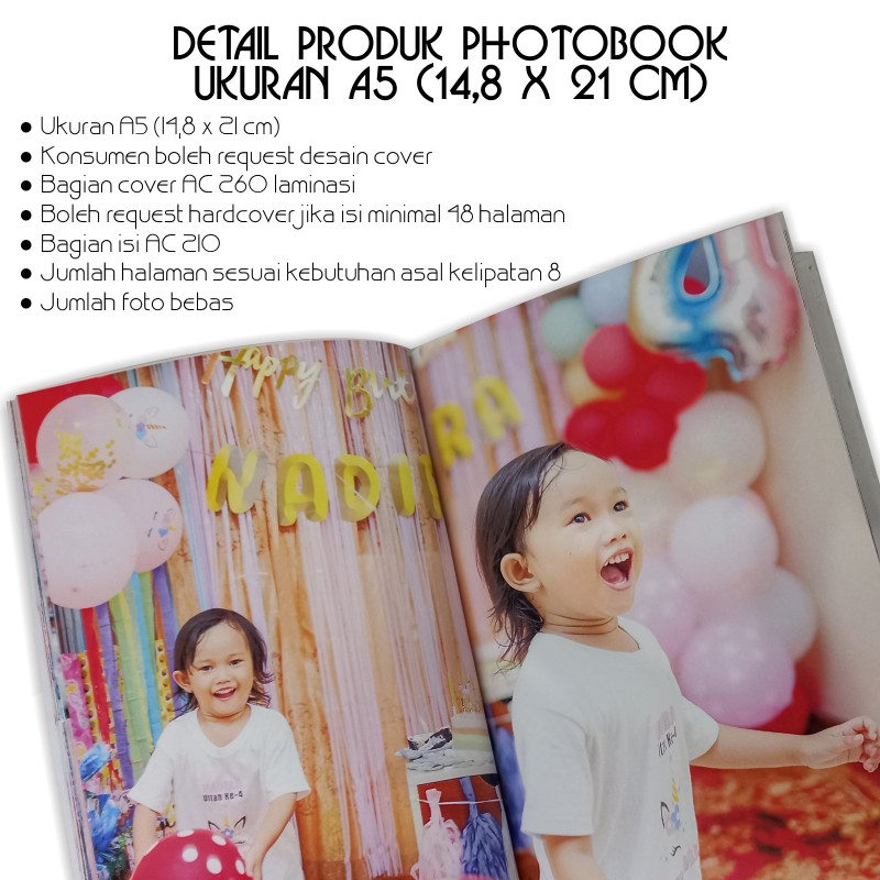 PHOTOBOOK A5 / CETAK FOTO ALA MAJALAH A5/ ALBUM FOTO A5