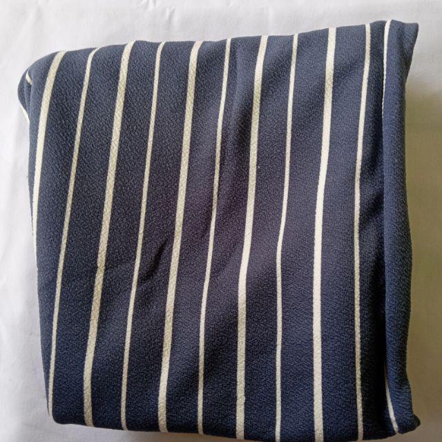 Celana Kulot Panjang motif salur ABG dewasa-Salur abu abu