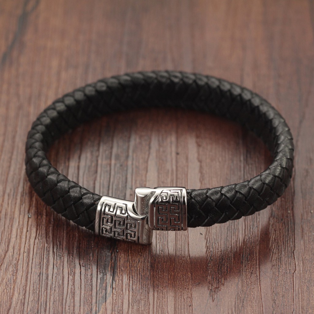 Gelang cowok / gelang pria / gelang kulit asli high quality genuine leather GP011 cocok hadiah ultah