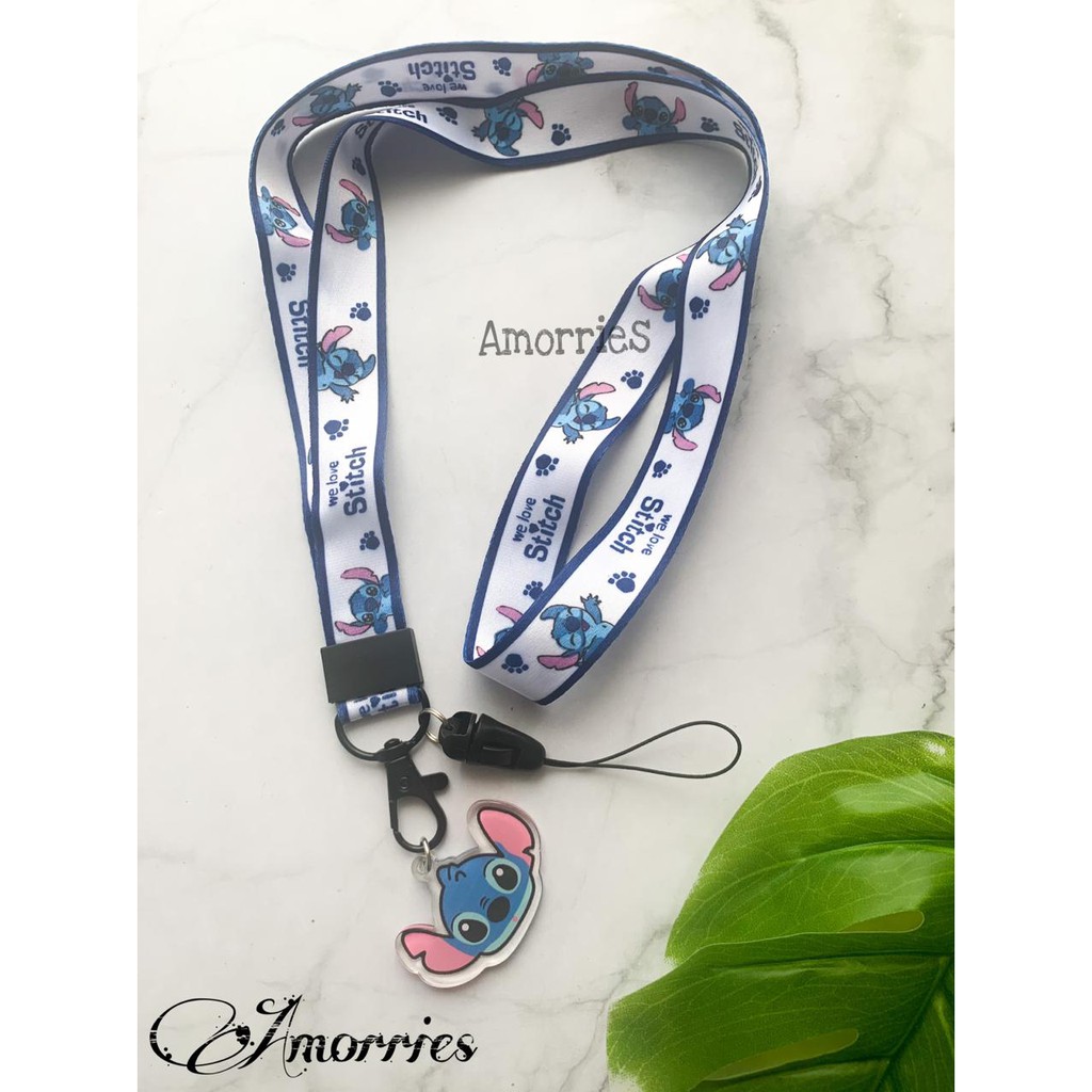 

Lanyard Stitch/ Gantungan Lanyard Disney TALI HP LUCU TALI HP ID CARD
