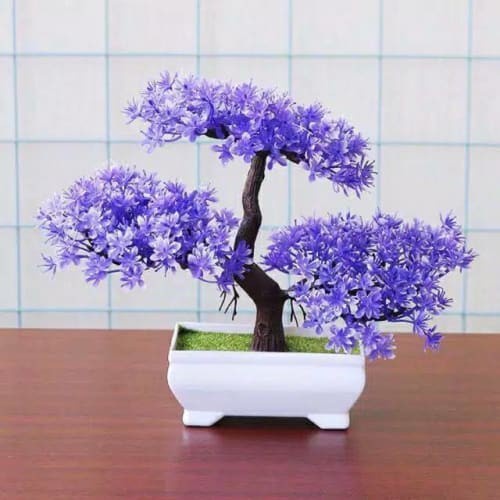 COD Pajangan pot Pohon Bunga bonsai import Plastik Plum / Tanaman Hias platik ornamen pajangan dekorasi rumah