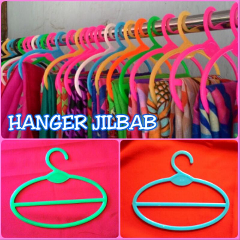 Medan Termurah Simple Gantungan hanger kerudung Jilbab hijab pashmina dasi oval