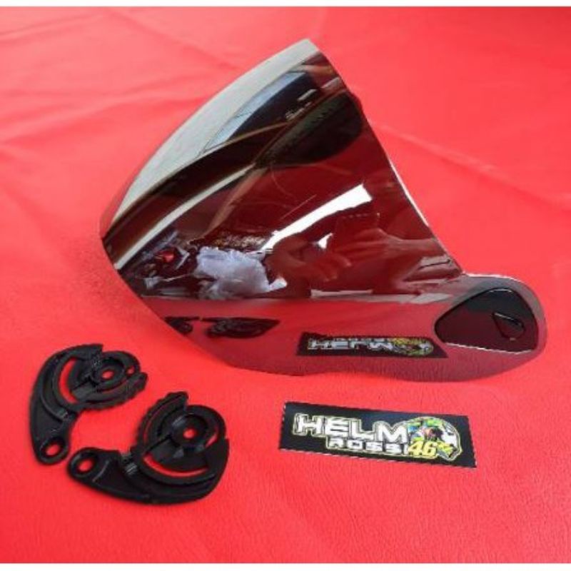 Busa helm nhk R6 kancing besi full set busa pipi + busa kepala + busa leher + tali plus kancingnya