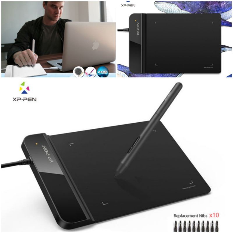 XP-Pen Smart Graphics Drawing Pen Tablet with Passive Pen - G430S - Black