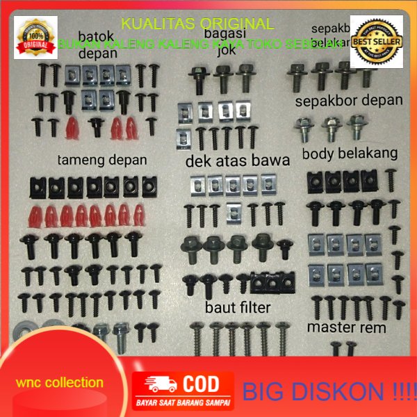 baut full body set motor vario 125 Fi