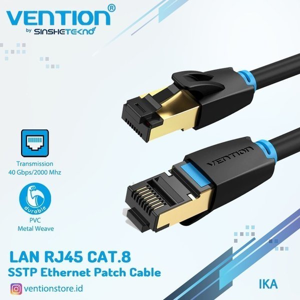 Vention Kabel LAN Cat.8 RJ45 Ethernet Internet Network Patch 2Meter