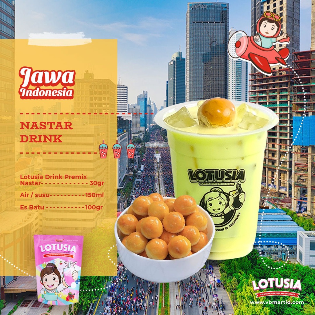 30gr Lotusia NASTAR Drink Premix (TRIAL PACKAGE)