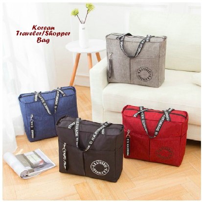 Korean Traveler/Shopper Bag Shopping Bag Tas Jinjing Doky