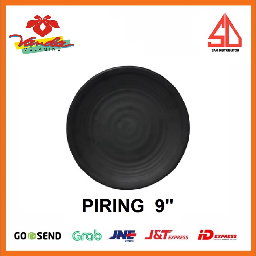 Piring Makan Bulat Tembikar VANDA MASPION 9inch 9&quot; piring saji melamin