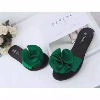  SANDAL  TEPLEK BUNGA SPON SANDAL WANITA KEKINIAN Shopee  