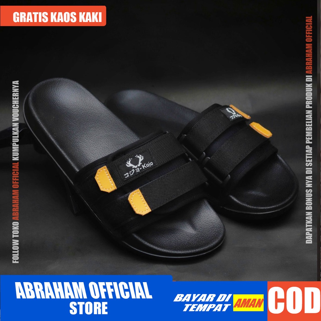 Sandal Slide Pria Kasual Flip Flop Cowok Keren Original Distro Korean Style