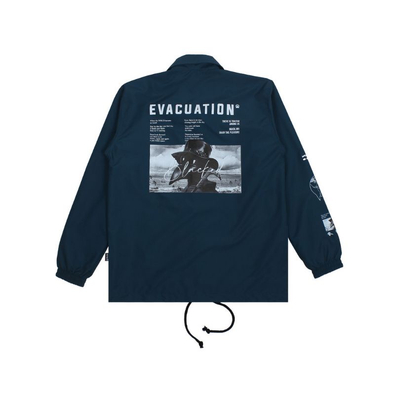 Jaket Coach Erigo // Jaket Pria CJ // Sweater jacket bandung // Jaket Erigo Apparell Terbaru Parasut Perasut-Evacuation Navy