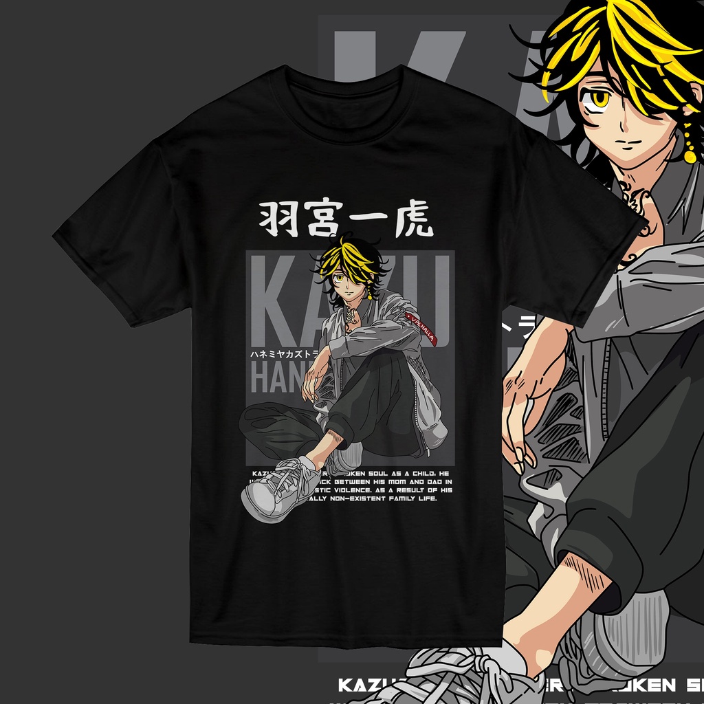 KAOS ANIME TSHIRT JEPANG HARAKIRI "HANEMIYA KAZUTORA"