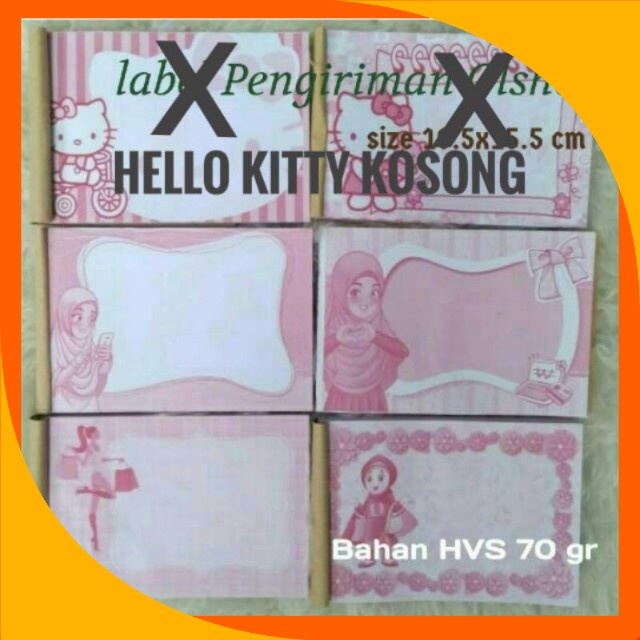 

Label pengiriman olshop motif ukuran 10.5x15.5 cm