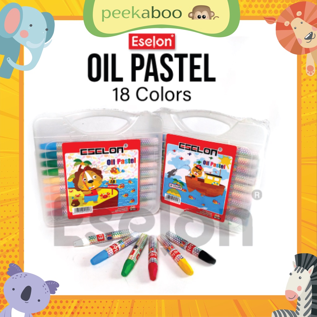 Crayon 18warna / Oil Pastel / Crayon Eselon 18 colors