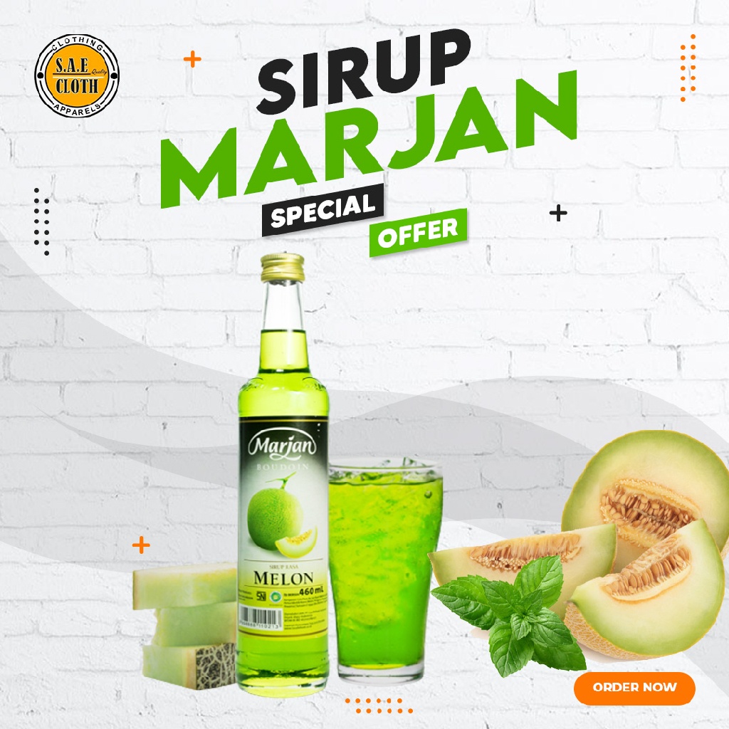 

Syrup Marjan Melon Terlaris- 460 ml - Melon