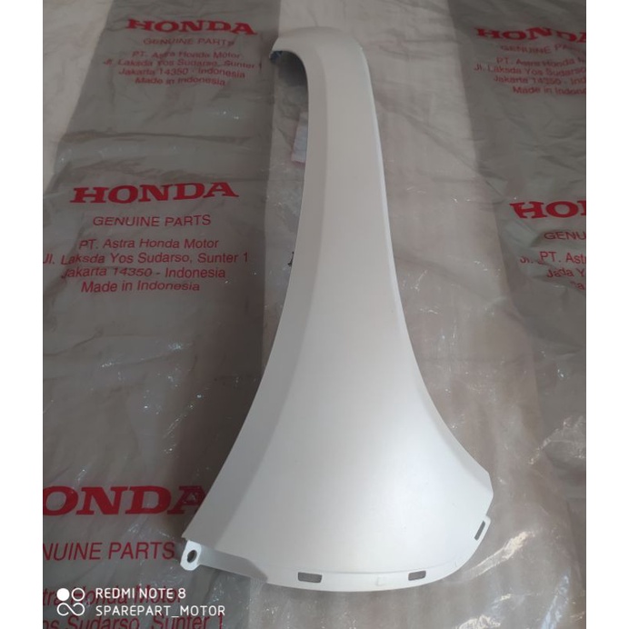 COVER FRONT KIRI COVER SAYAP KIRI SAYAP TEBENG KIRI SCOOPY RESTIGE NEW LED 2021-2022-2023 K2F PUTIH 