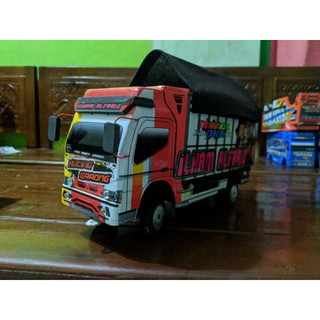 CUCI GUDANG mainan mobil Truk Kayu miniatur truk kayu Berkualitas 