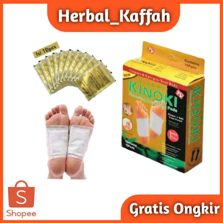 Kinoki detox kaki gold original penyerap racun tubuh 1 box isi 10 sachet