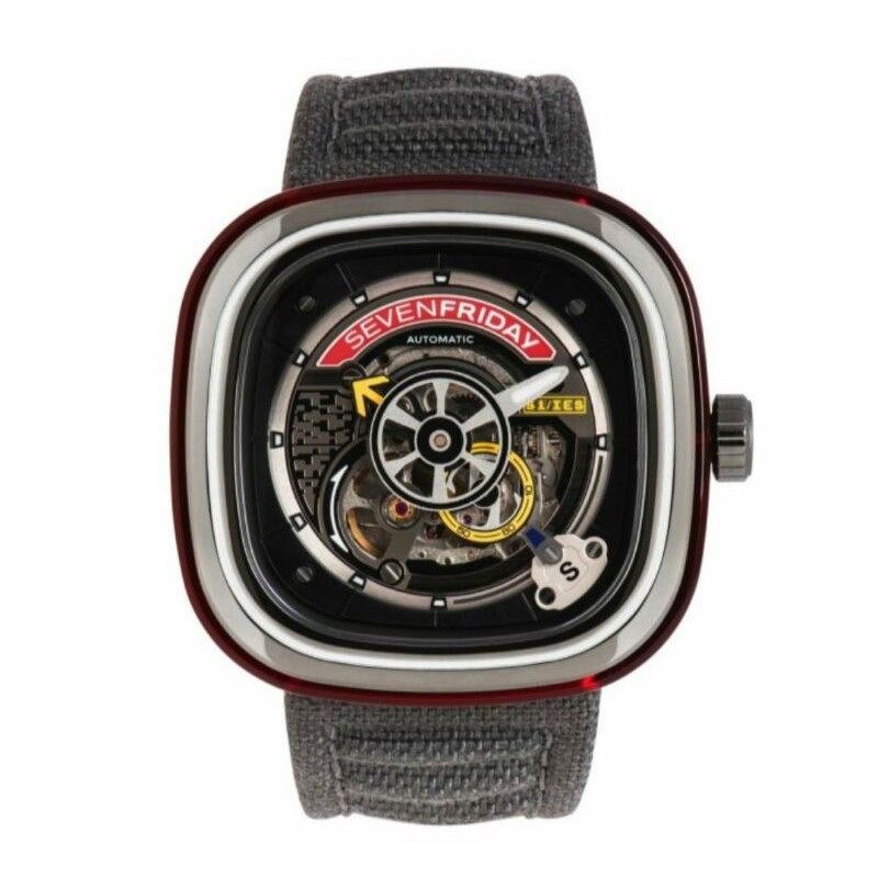 SEVEN FRIDAY SF S1/03 JAM TANGAN PRIA GRATIS BOX ORI+RUBBER