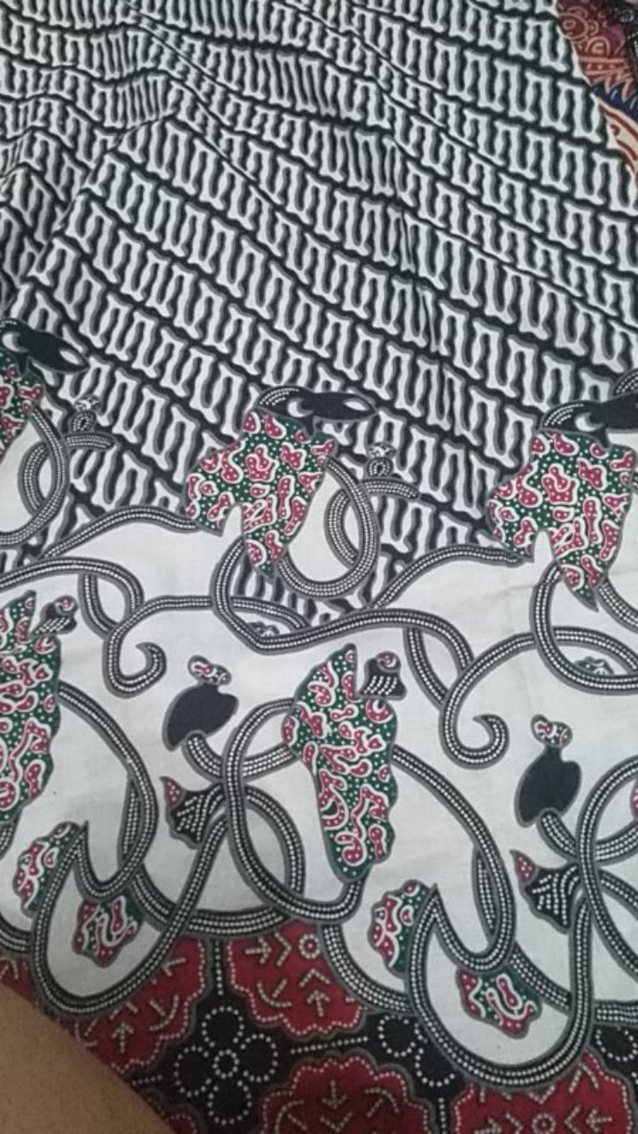 Maura Batik Couple Keluarga - Sania Ruffle Batik Couple Murah Motif Parang Sambung- Batik Pekalongan