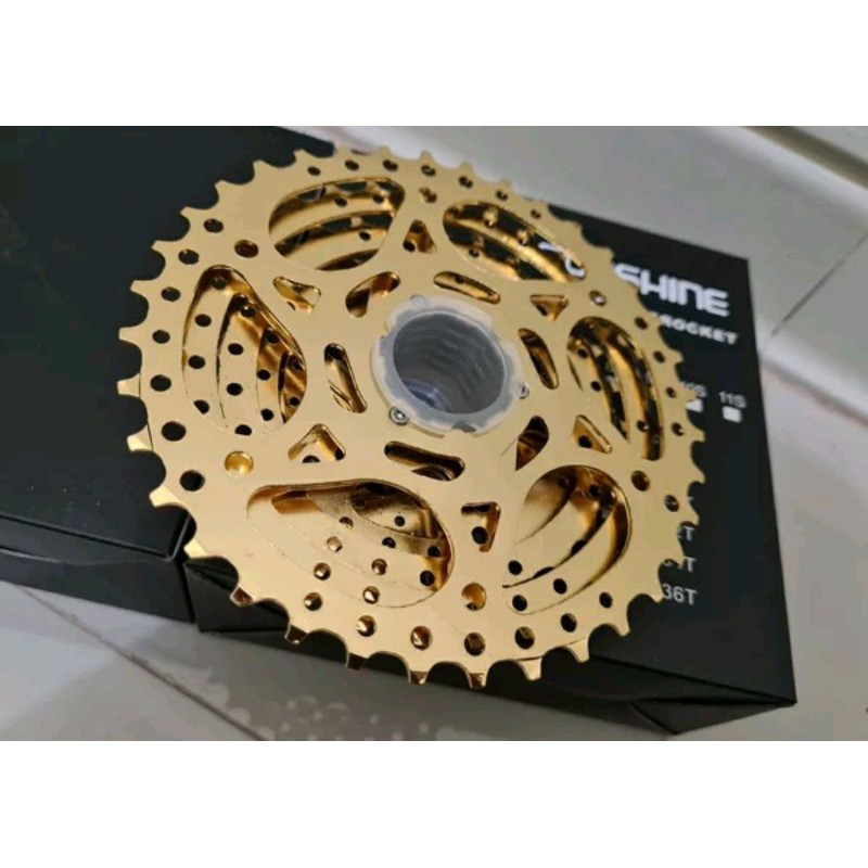 Sprocket Gold 8 Speed Sunshine sprockets gear Gir Sepeda cassete 8sp sp kuning emas ztto bolany zrace ltwoo bisa sepeda lipat federal seli mtb roadbike balap road bike