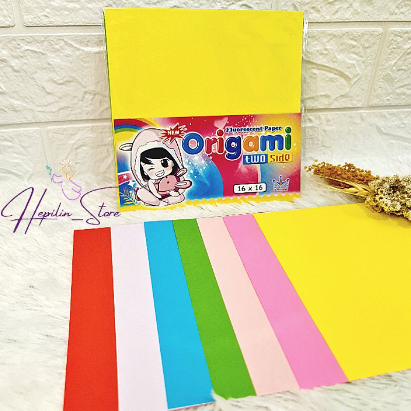 Jual Kertas Lipat 2 Sisi 14x14cm atau 20x20 Cm / Origami Paper Prime