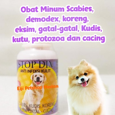 Stop Dix Oral 30 Ml Obat Minum Scabies Anjing Demodex Gatal Koreng Kudis Obat Kulit Anjing Stopdix