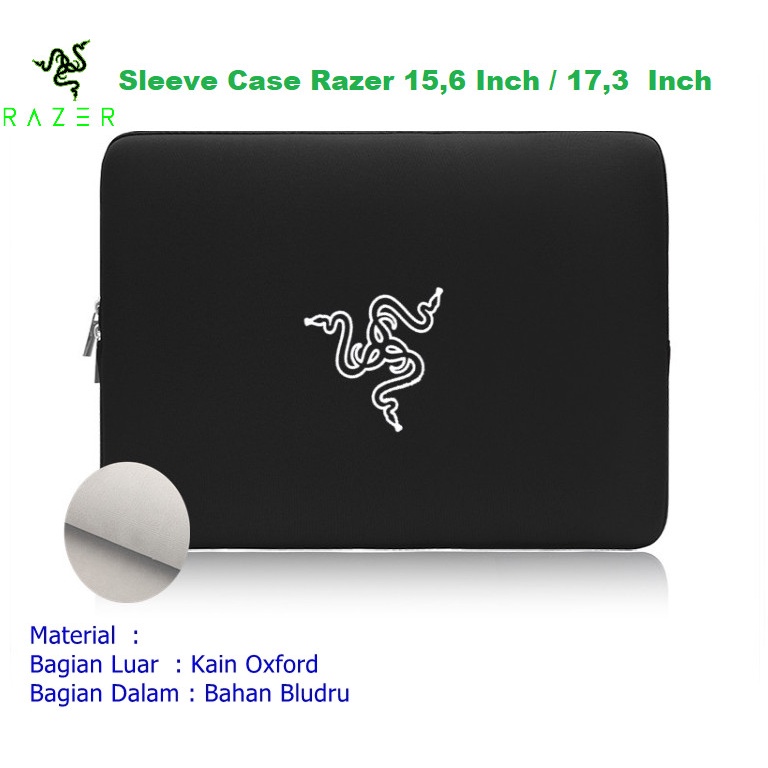 Sleeve case Cover Laptop sarung notebook Razer 15 17 Inch