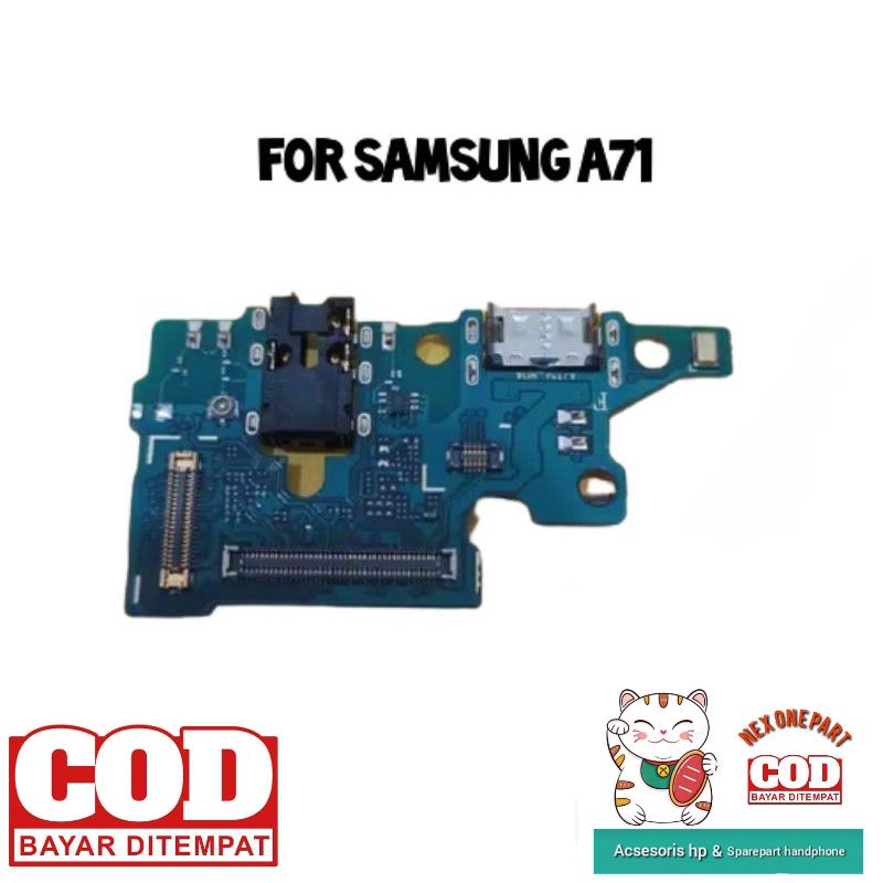 FLEXIBLE CONECTOR CHARGER BOARD CHARGER PAPAN CHARGER CAS SAMSUNG A71 ORI
