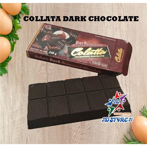 Coklat Batang Colatta 250gr | Cokelat Hitam Compound 250gr | Dark Compound Chocolate 250gr