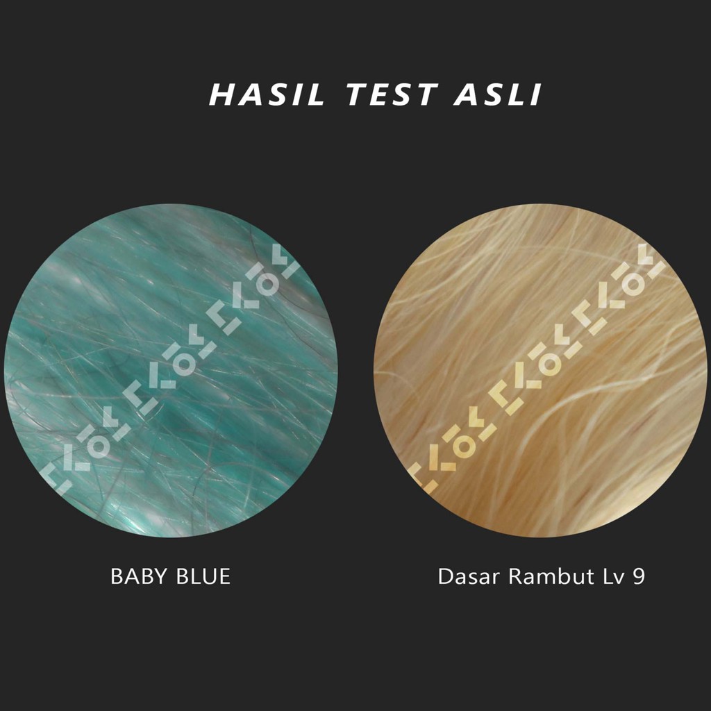 COLORE FRESCO BABY BLUE  CAT RAMBUT BIRU MUDA BAHAN DASAR AIR TANPA TAMBAHAN DEVELOPER