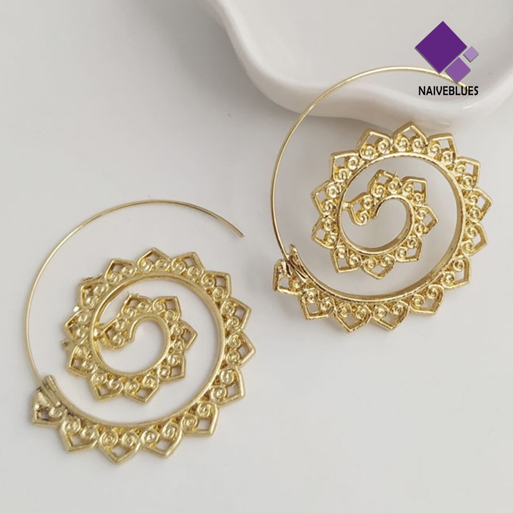 Anting Tindik Bentuk Bulat Spiral Untuk Wanita