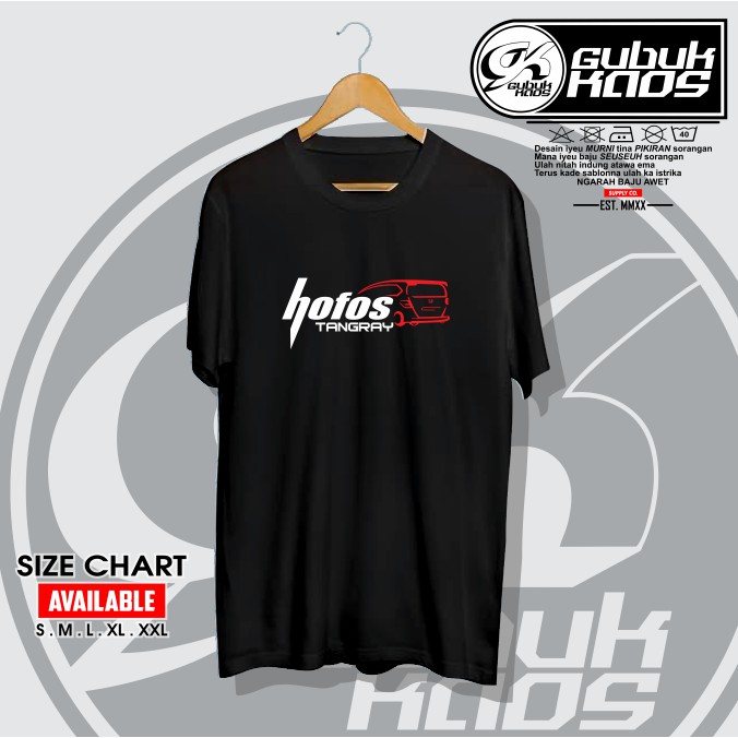 BAJU KAOS DISTRO LOGO HOFOS TANGRAY - GUBUK.KAOS
