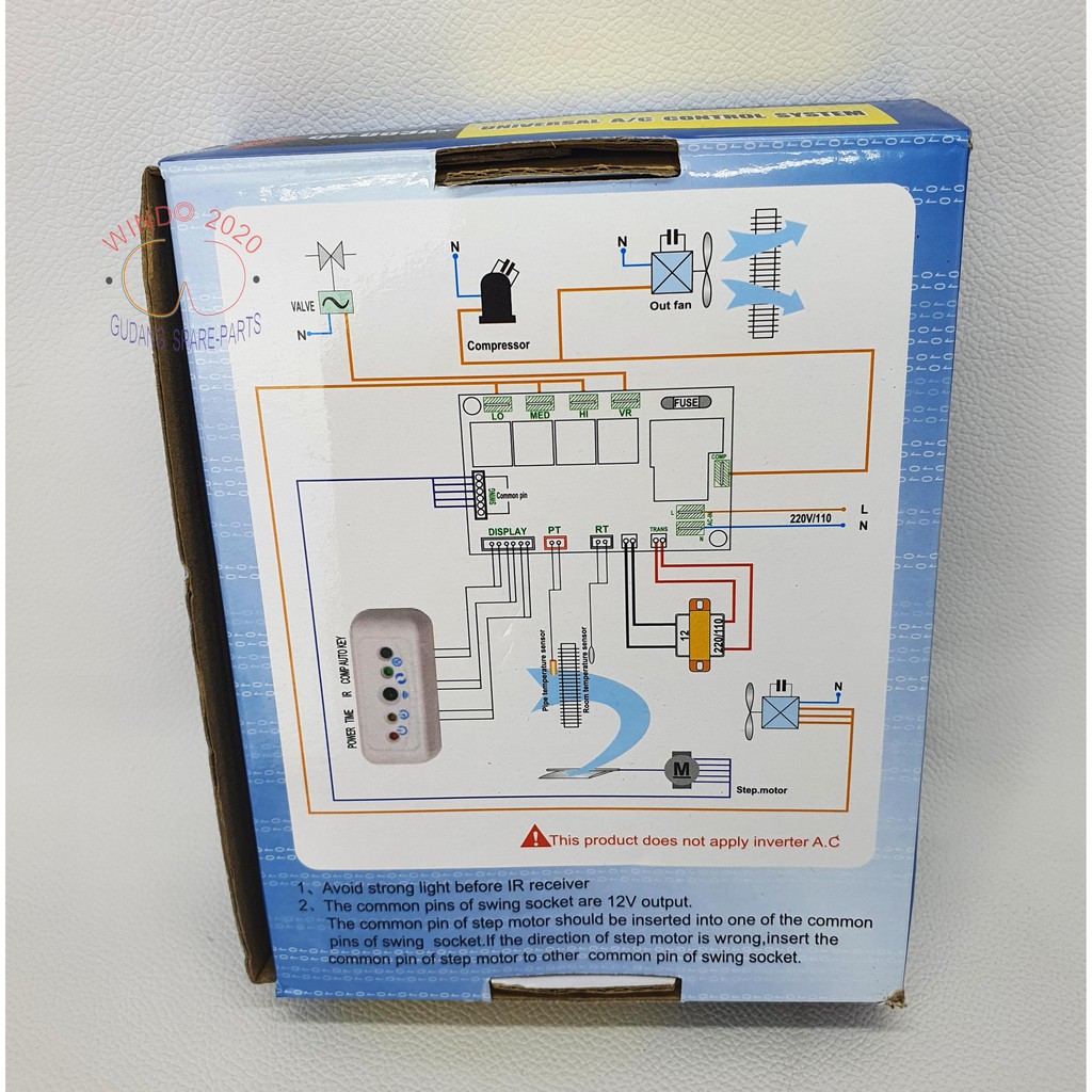 MODUL AC UNIVERSAL TYPE PCB QD-U03A+ | AC CONTROL SYSTEM | MODUL AC + PCB SET