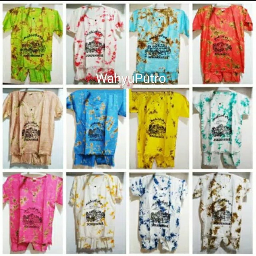 Setelan kaos anak baju santai Kain adem Nyaman oleh oleh Jogja malioboro