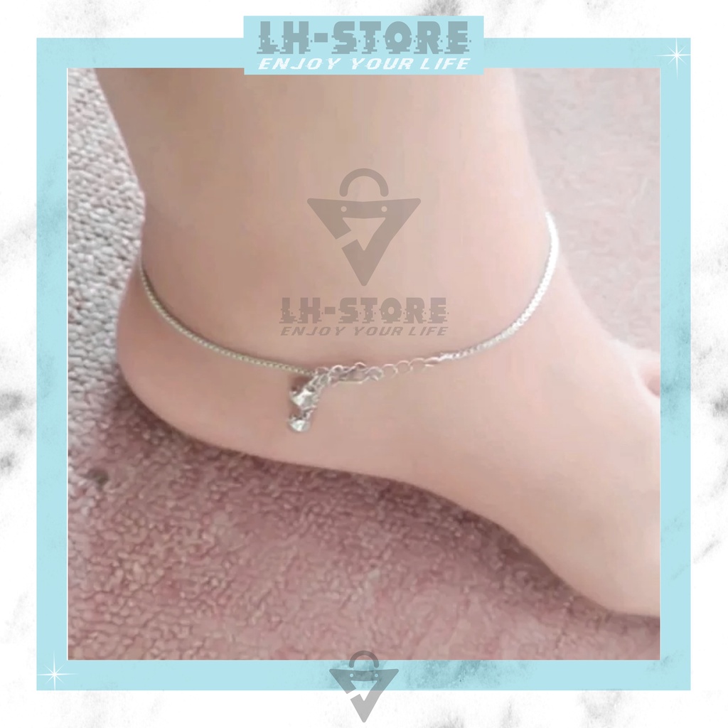 Gelang Kaki Titanium Wanita Model Milano Italy Warna Silver dan Gold Anti Karat Terbaru