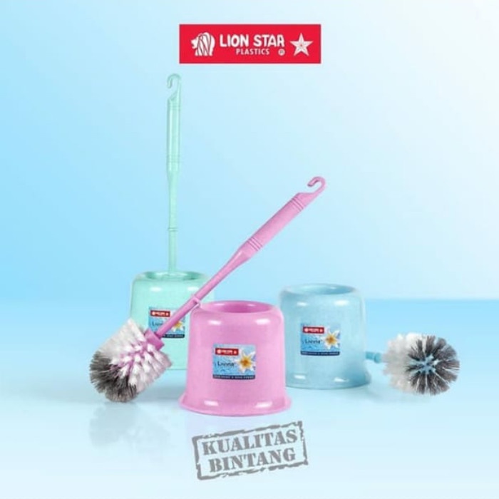 Sikat WC Kamar Mandi LION STAR BO-1 Livina Toilet Brush w/ Pot