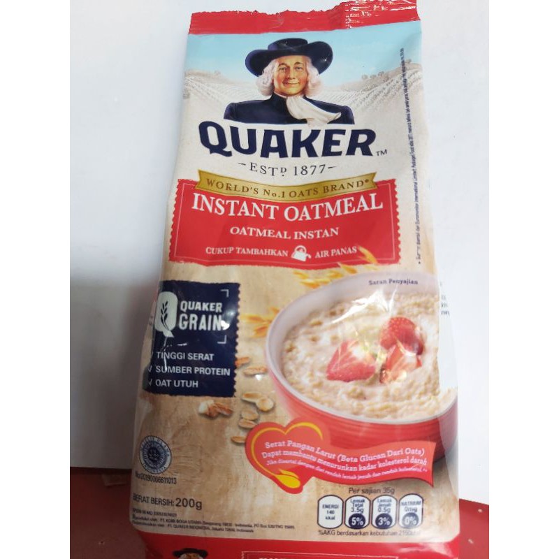 

QUAKER INSTANT OATMEAL 200 gram
