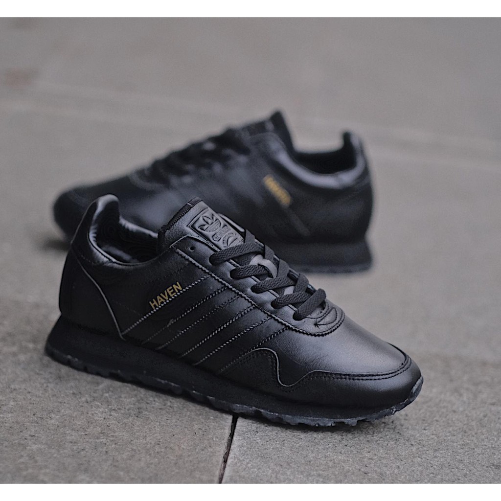 adidas haven black leather