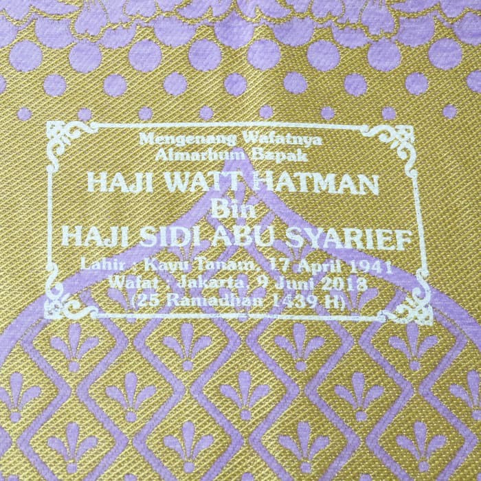 Sablon  Sajadah ARMINA Dewasa Ukuran 110 x 70 cm [100pcs]