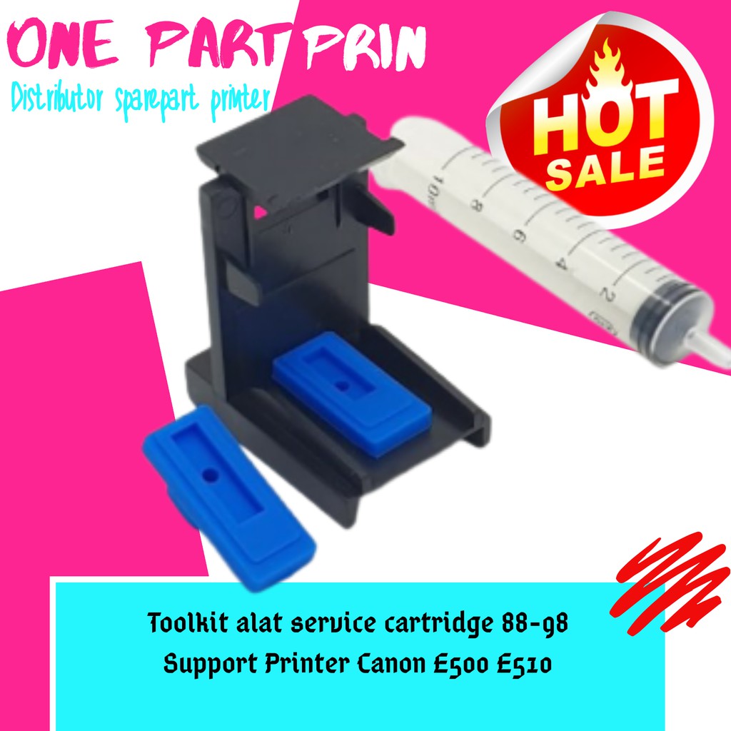 Refill Toolkit Penyedot Cartridge Canon Tinggi 88 98 alat service cartridge printer e500 e510