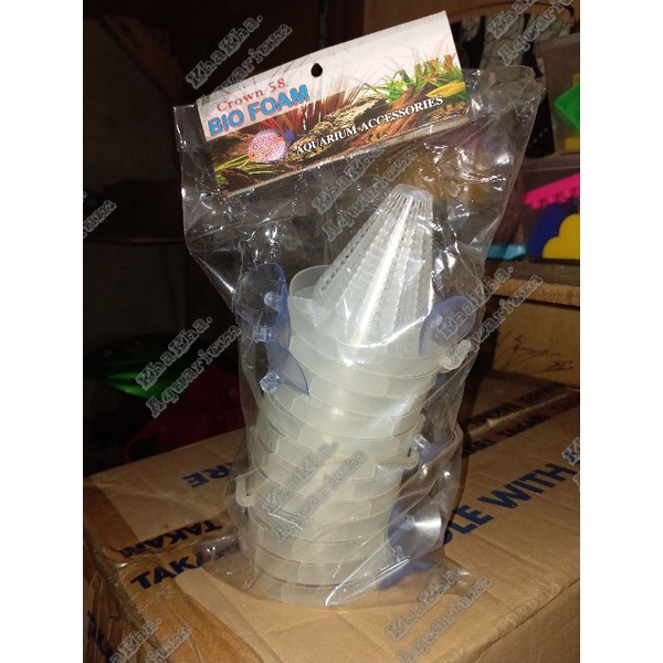 Corong wadah cacing sutra/cacing beku panjang & pendek