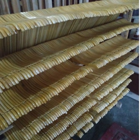 (PAKET 350 PCS) HANGER KAYU NATURAL KUALITAS PREMIUM / GANTUNGAN BAJU KUALITAS PREMIUM - DEWASA