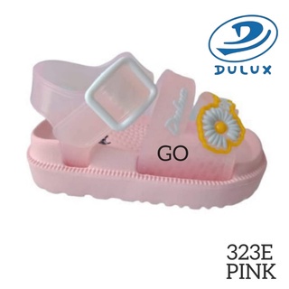 sogo DULUX 323ED GN  Sandal Ban 2 Flower Anak Perempuan Tali Belakang Anak Sandal Bayi Lucu